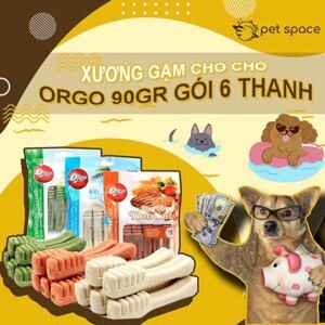 Xương gặm cho chó Orgo 90gr giúp sạch răng, thơm miệng và bổ xung canxi