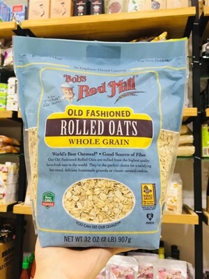 Yến mạch Bob's Red Mill Organic Oats Rolled Thick - 453g