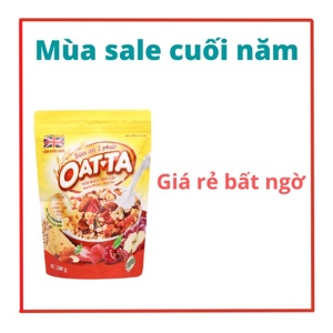 Yến mạch trái cây hạnh nhân, phô mai Oatta gói 300g