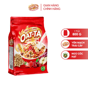 Yến mạch trái cây Oatta túi 800g