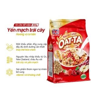 Yến mạch trái cây Oatta túi 800g