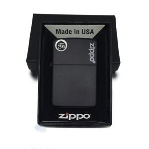 Bật lửa Zippo Black Matte with Zippo Logo