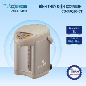 Bình thủy điện Zojirushi ZOBT-CD-JUQ30 (CD-JUQ30-CT) - 3.0 lít, 800W